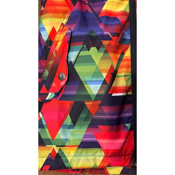 2010s Gsou Snow Geometric 10K Waterproof Ski Jacket snowboard winter Small - Picture 7 of 16
